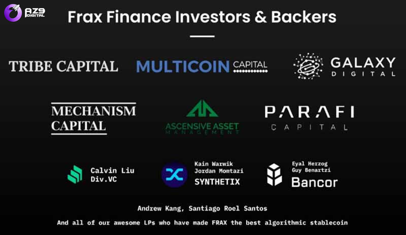 Nhà đầu tư của Frax gồm nhiều tổ chức nổi tiếng 